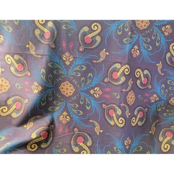 World Market 60x90 Tablecloth Rectangle Pakistan 100% Cotton Boho Purple Blue - Picture 9 of 10